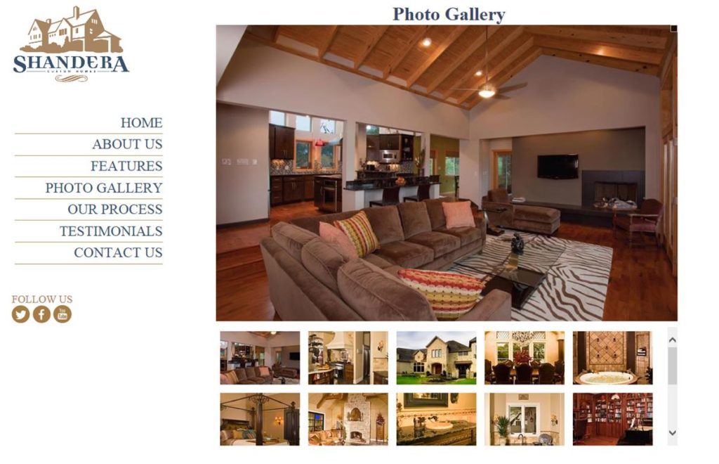 Custom Home Builder Websites by Kathleen's Graphics